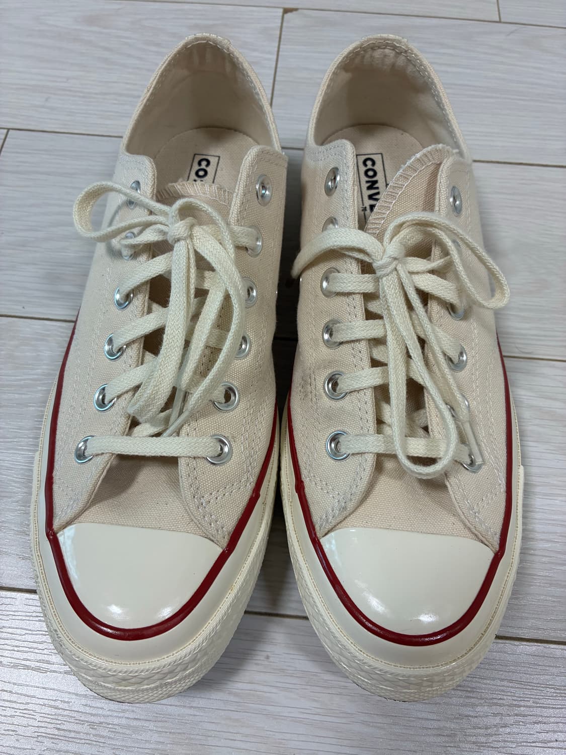 컨버스 척70 척테일러 로우 아이보리 파치먼트 250 상품이미지1