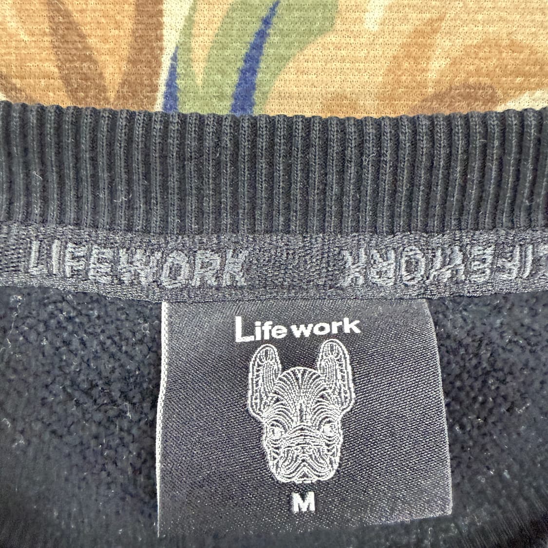 (M)라이프워크 Lifework 빅로고 맨투맨(블랙) 상품이미지2