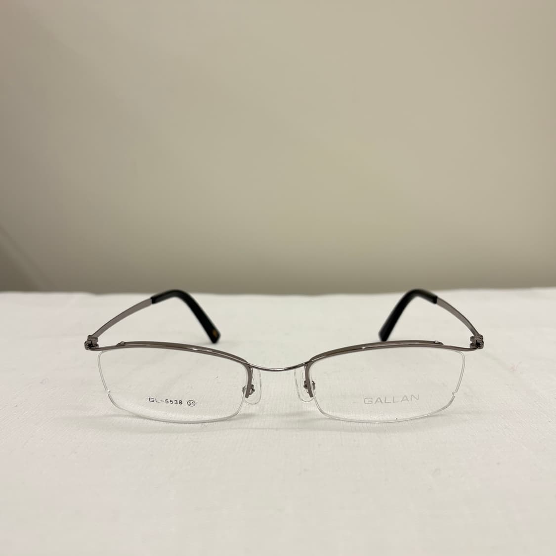 GALLAN 겔랑 실버그레이 반무테 빈티지안경 상품이미지1