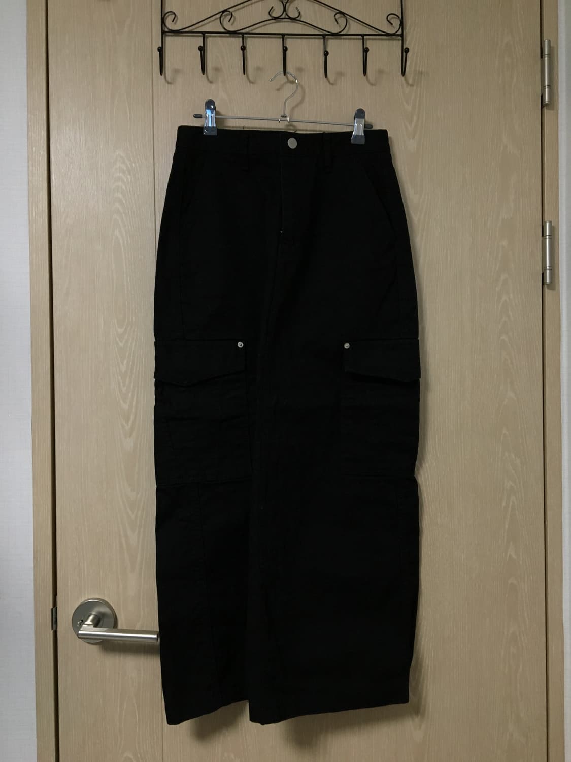 롱치마 검정 코튼 상품이미지2