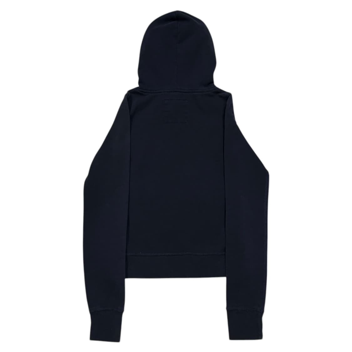 홀리스터 딱붙핏 Y2K 스펠로고 기모 후드티 네이비 XS 상품이미지3