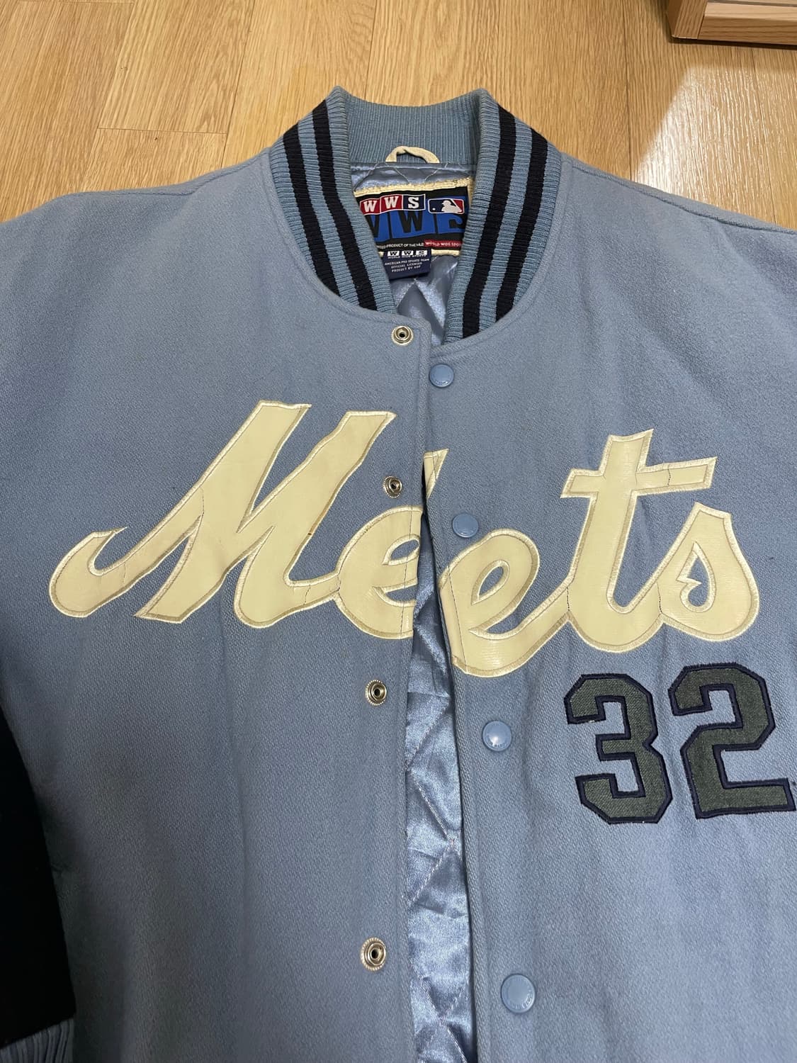 MLB USA 뉴욕메츠 바시티자켓 XXL 상품이미지2