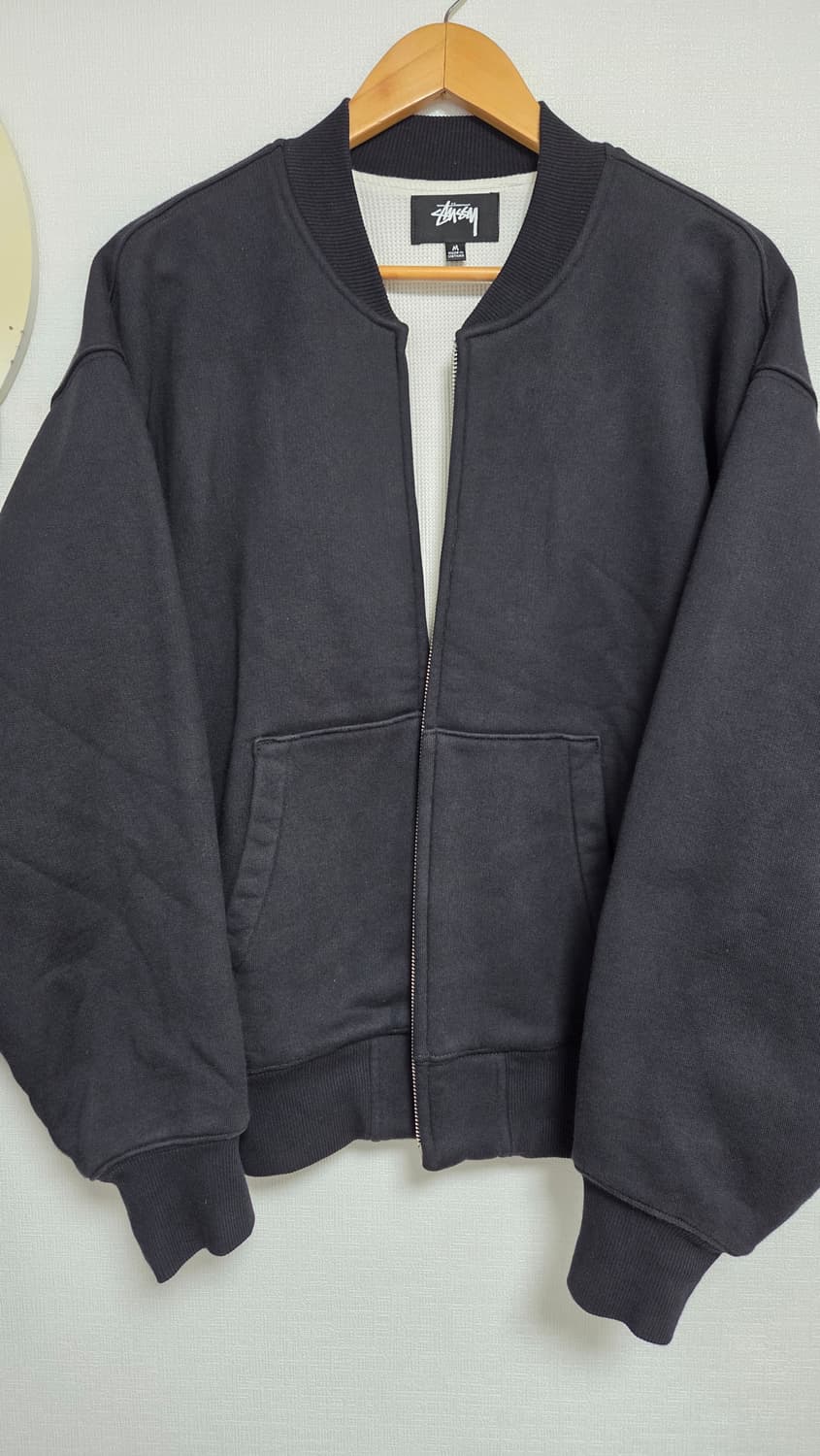 스투시 써멀 라인드 플리스 집업 블랙 상품이미지2