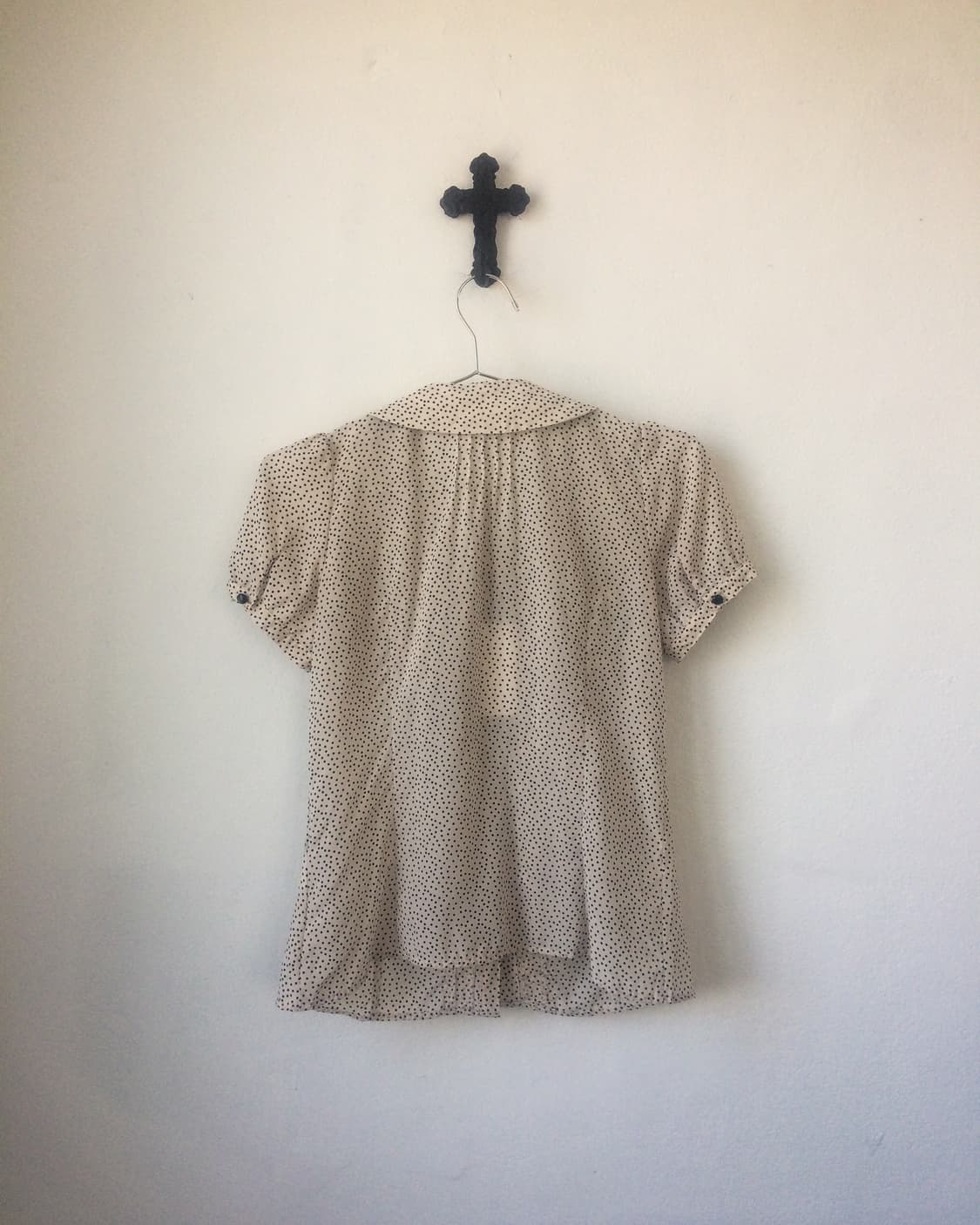 Dot pattern frill blouse 상품이미지2