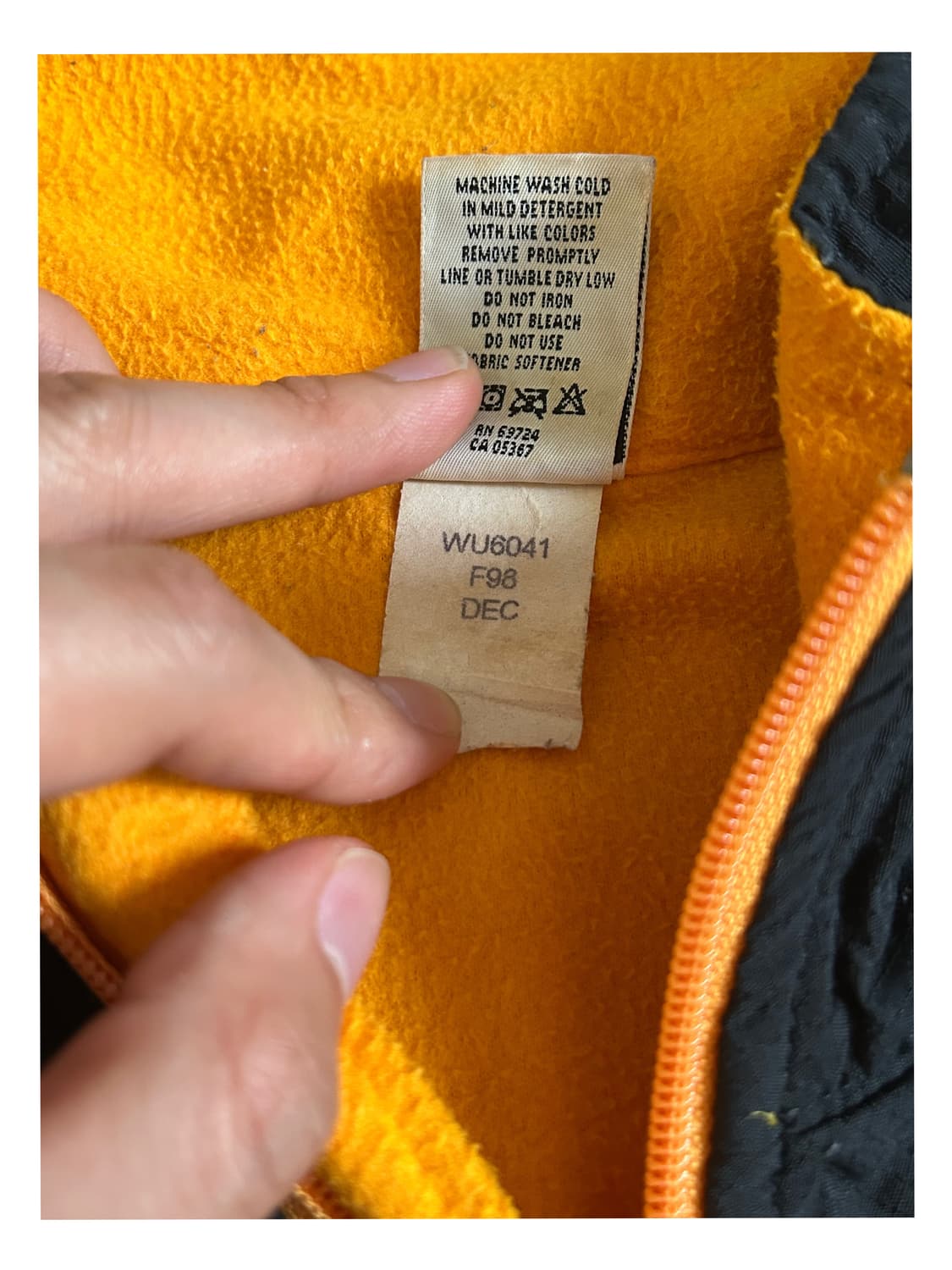 90년대 컬럼비아 하프집업 풀오버 플리스 Made in USA 상품이미지4