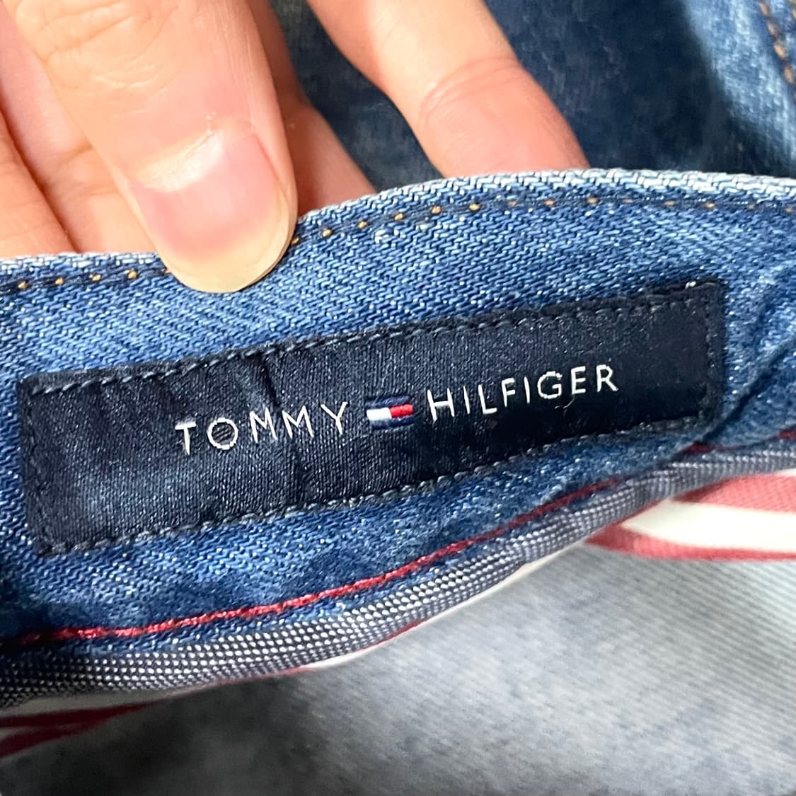 타미힐피거 중청 워싱 데님팬츠 허리 30 상품이미지3