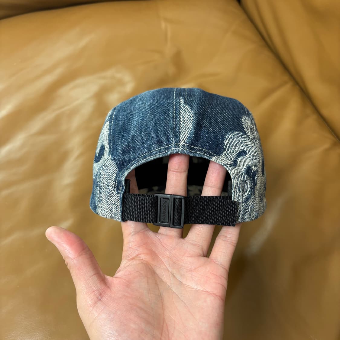 Supreme 슈프림 플레임 워시드 데님 캠프캡 모자 (Denim) 상품이미지7