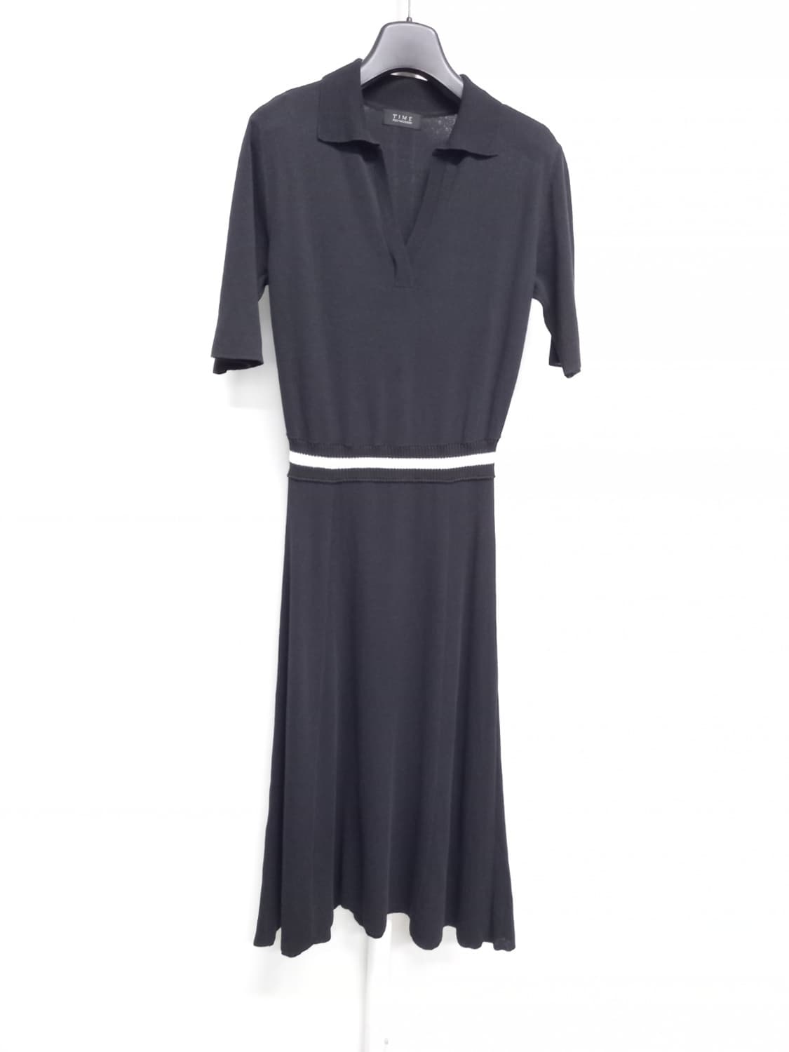 타임 춘하추 레이온 니트 맥시 롱 플레어 원피스 F 33-55 상품이미지3