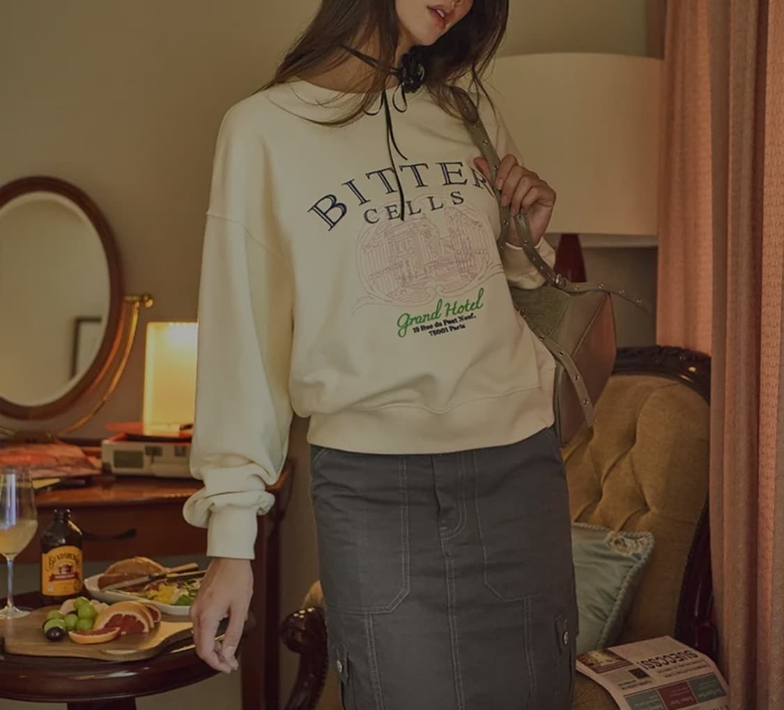 비터셀즈 벨 맨투맨 Free _ 여성 상품이미지1