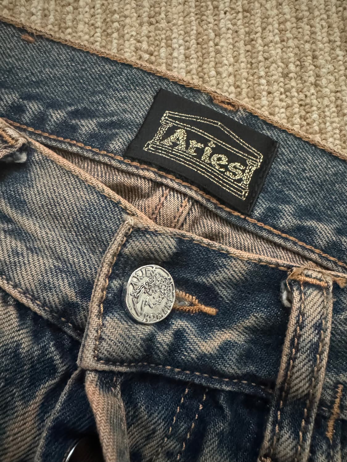 ARIES  에리즈 워시 데님 팬츠 상품이미지7