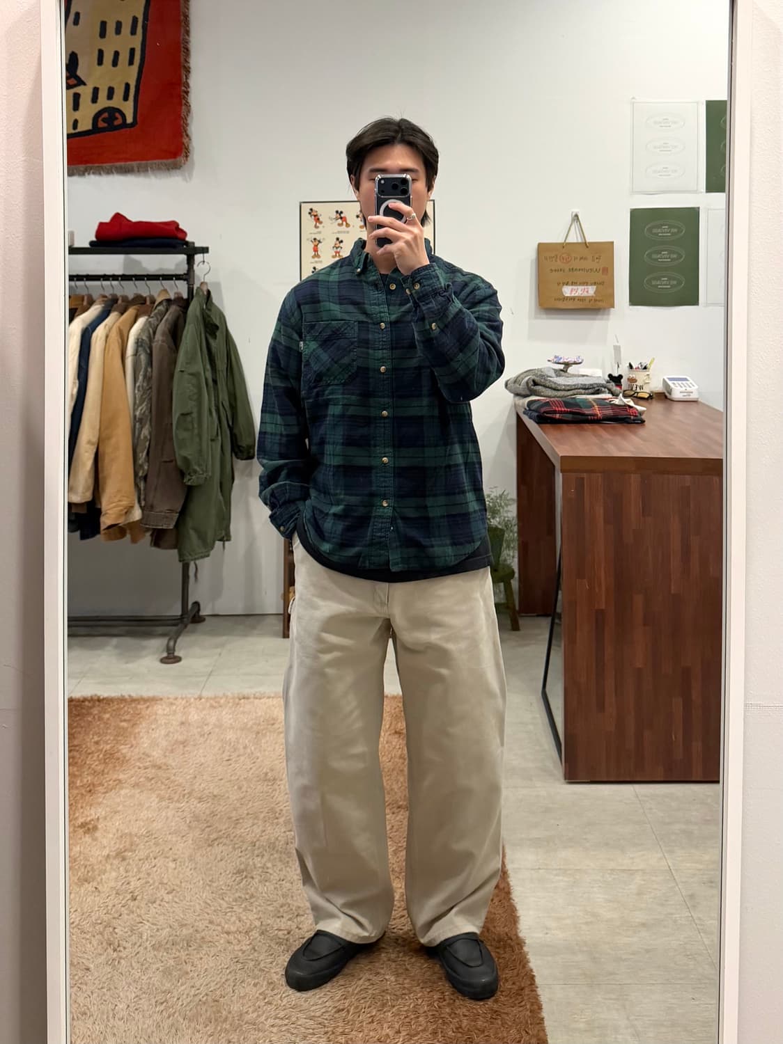 00s Woolrich 울리치 플란넬 타탄 체크 셔츠 상품이미지2