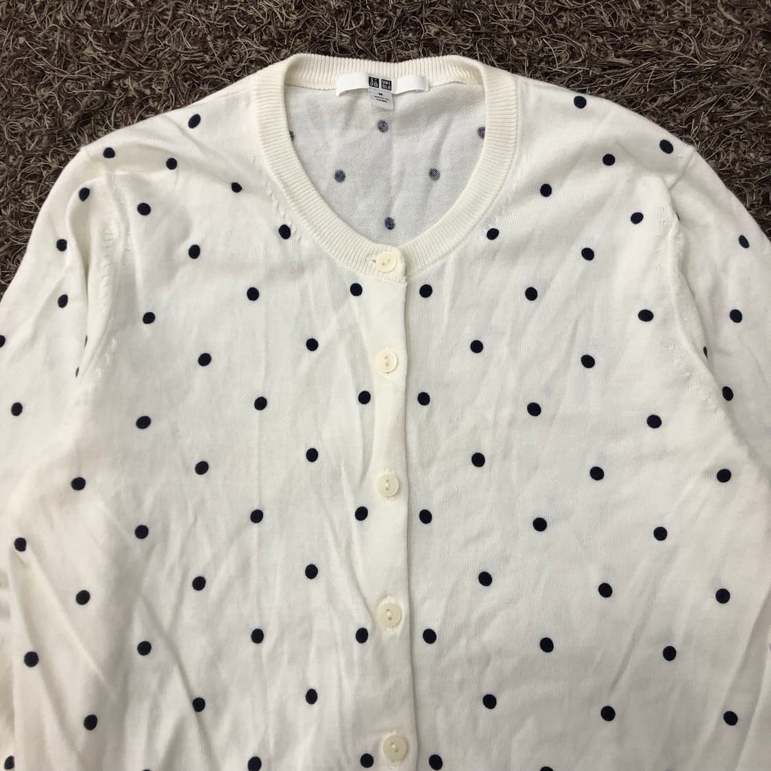 유니클로 폴카닷 도트 땡땡이 가디건 상품이미지2