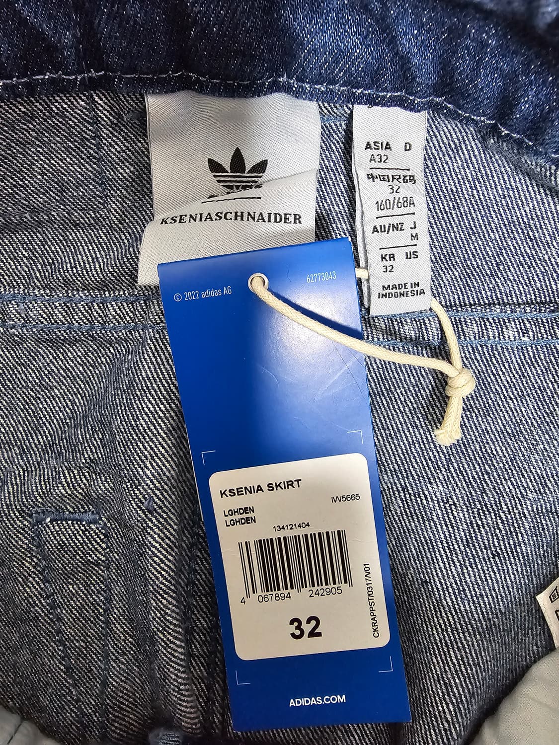 아디다스 x 크세니아슈나이더 데님 맥시스커트 M 상품이미지3