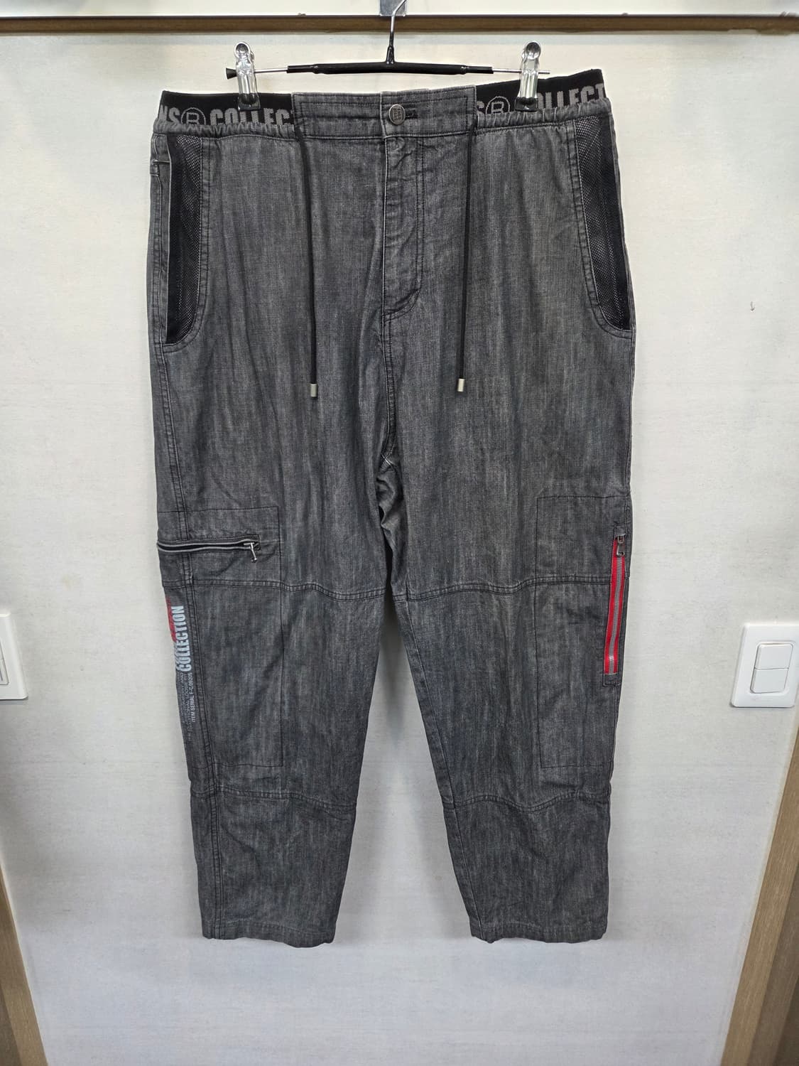 후부 빈티지 올드스쿨 밴딩 데님팬츠 대략 34 테이퍼드핏 상품이미지1