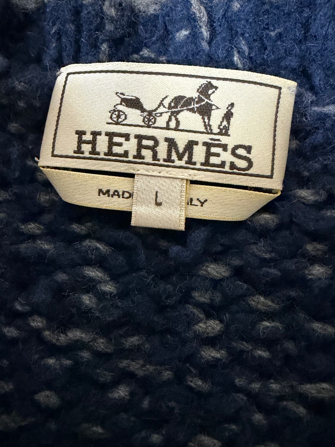 에르메스 네이비 니트 스웨터 상품이미지3