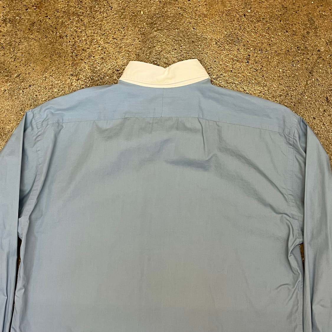 미국 빈티지 폴로 랄프로렌 블루 셔츠 화이트 카라 상품이미지8