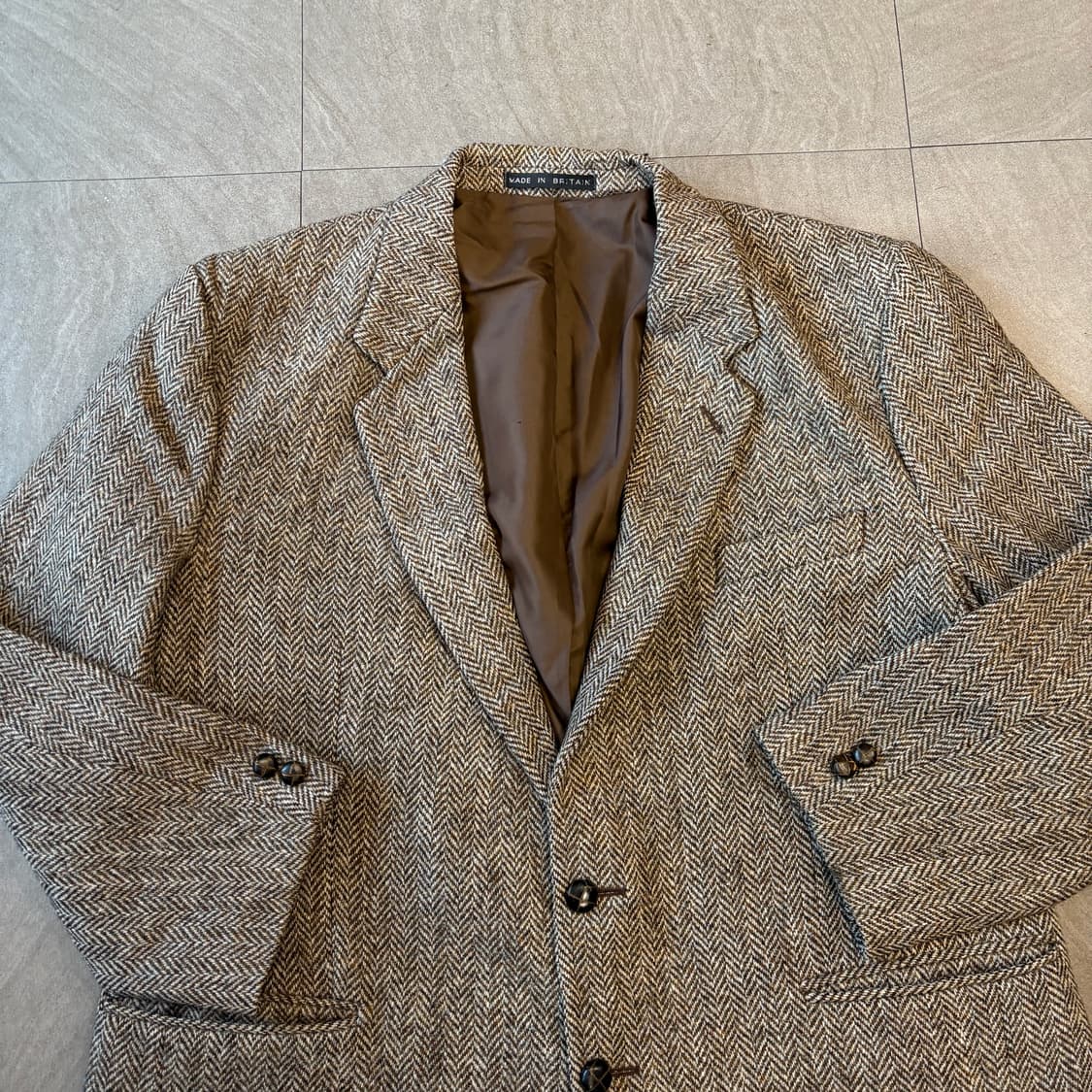 빈티지 해리스트위드 울 자켓 상품이미지3