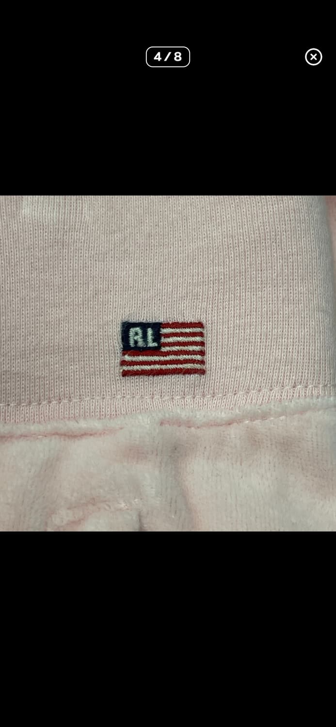 Polo 폴로 딸기 연핑크 벨벳 트레이닝 팬츠  상품이미지3