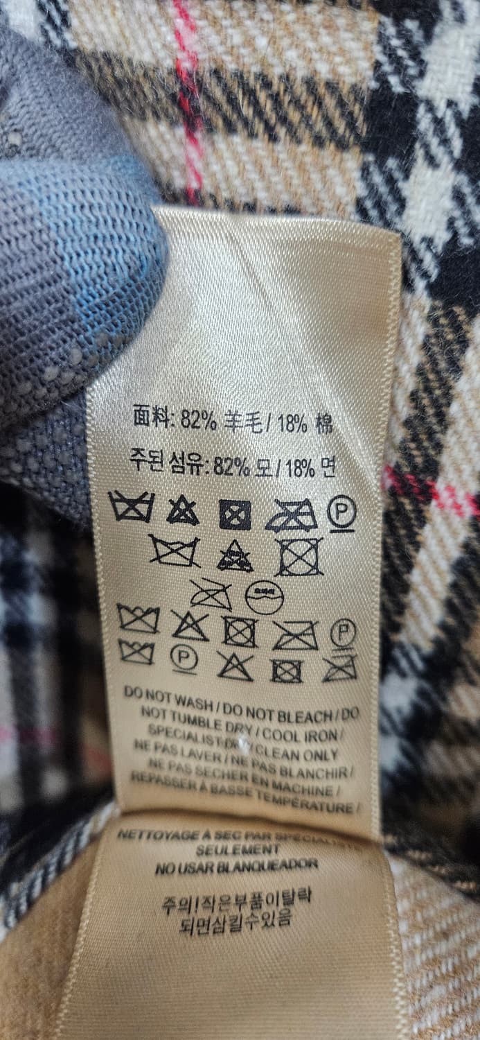 고샤 루브친스키 x 버버리 체크 양모 플란넬 풀오버 셔츠 M 상품이미지9
