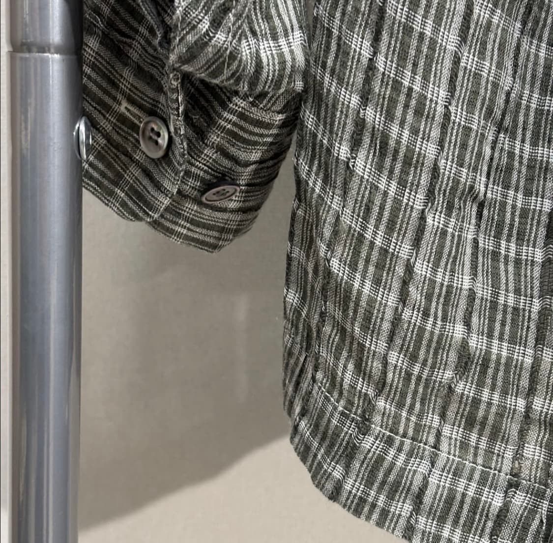 이세이미야케 맨 린넨 체크 셔츠 상품이미지5