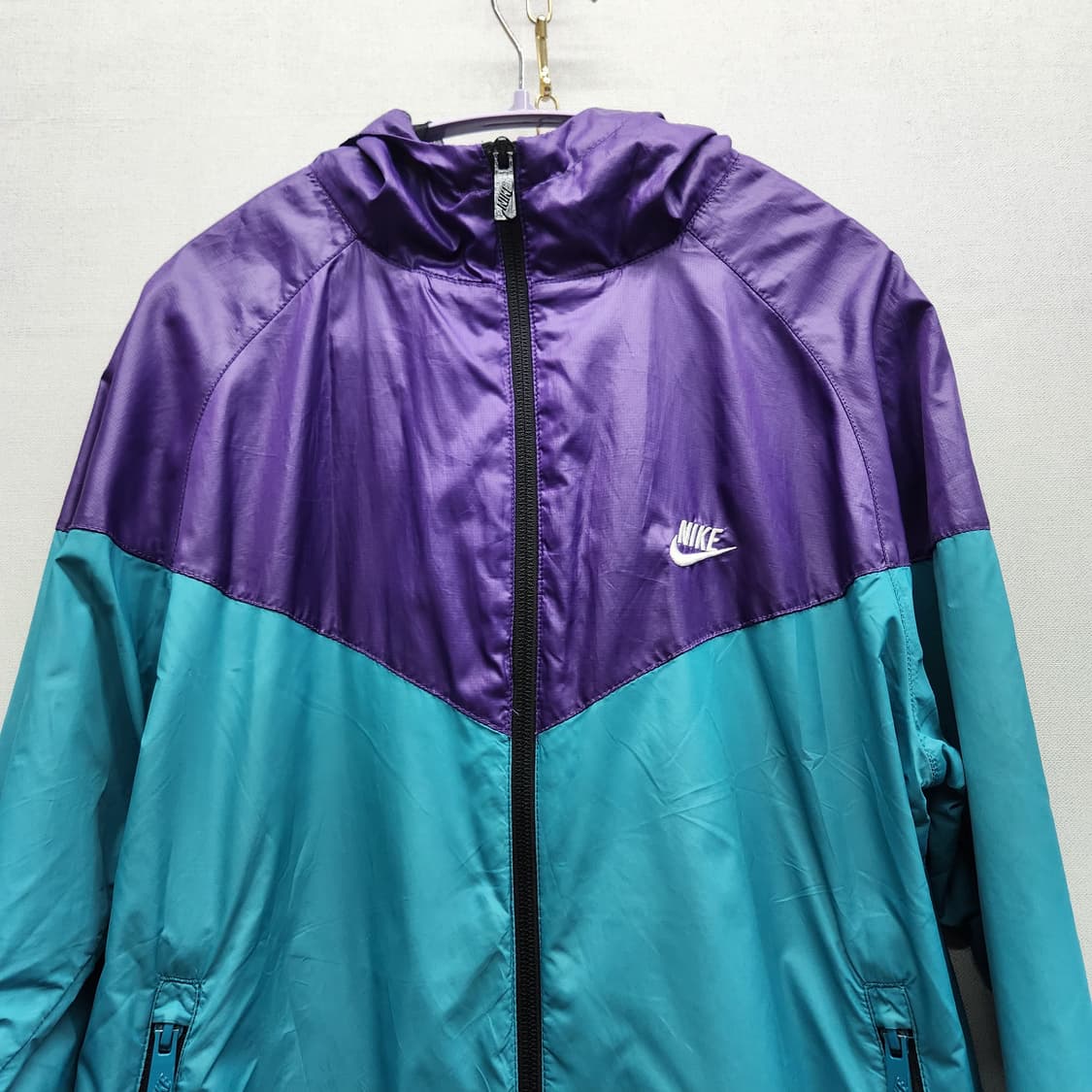 나이키 로고 배색 윈드러너 바람막이 M 상품이미지2