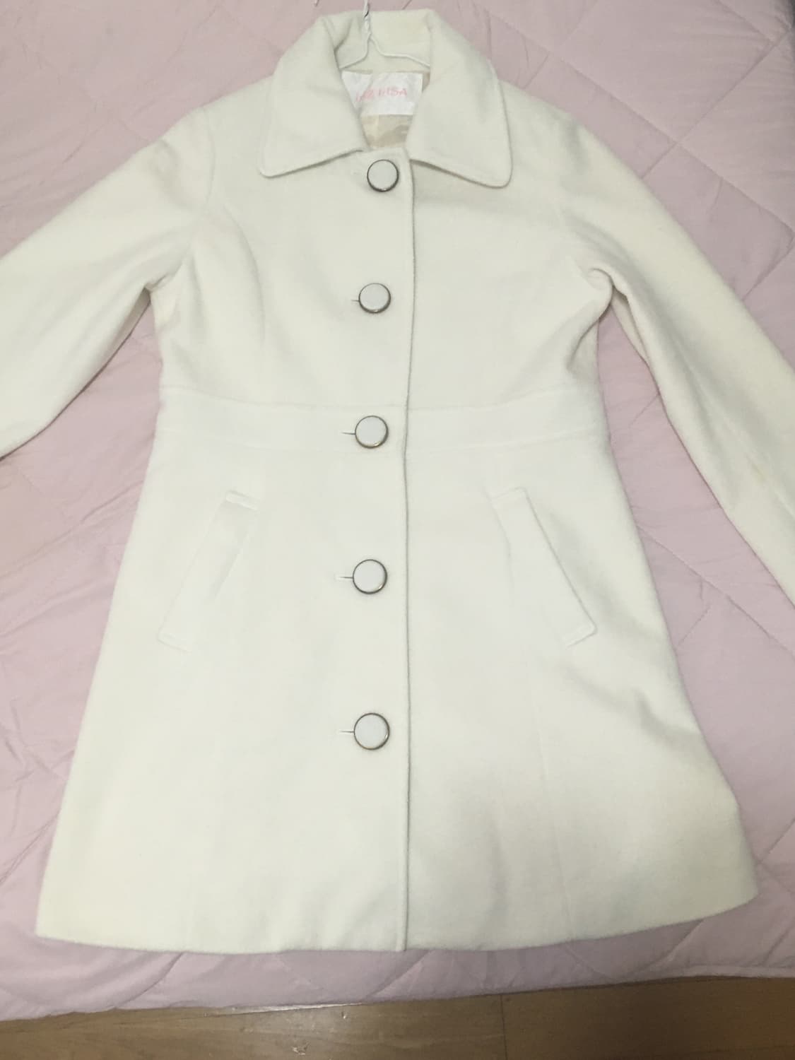 리즈리사 아이보리 코트 상품이미지1