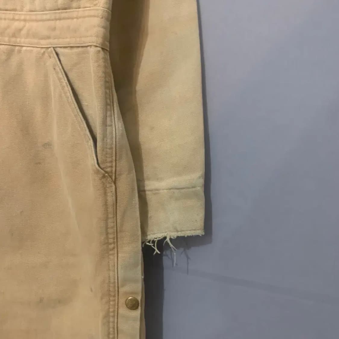 XL CARHARTT 칼하트 100주년 80s 빈티지 덕 커버 점프수트 상품이미지4