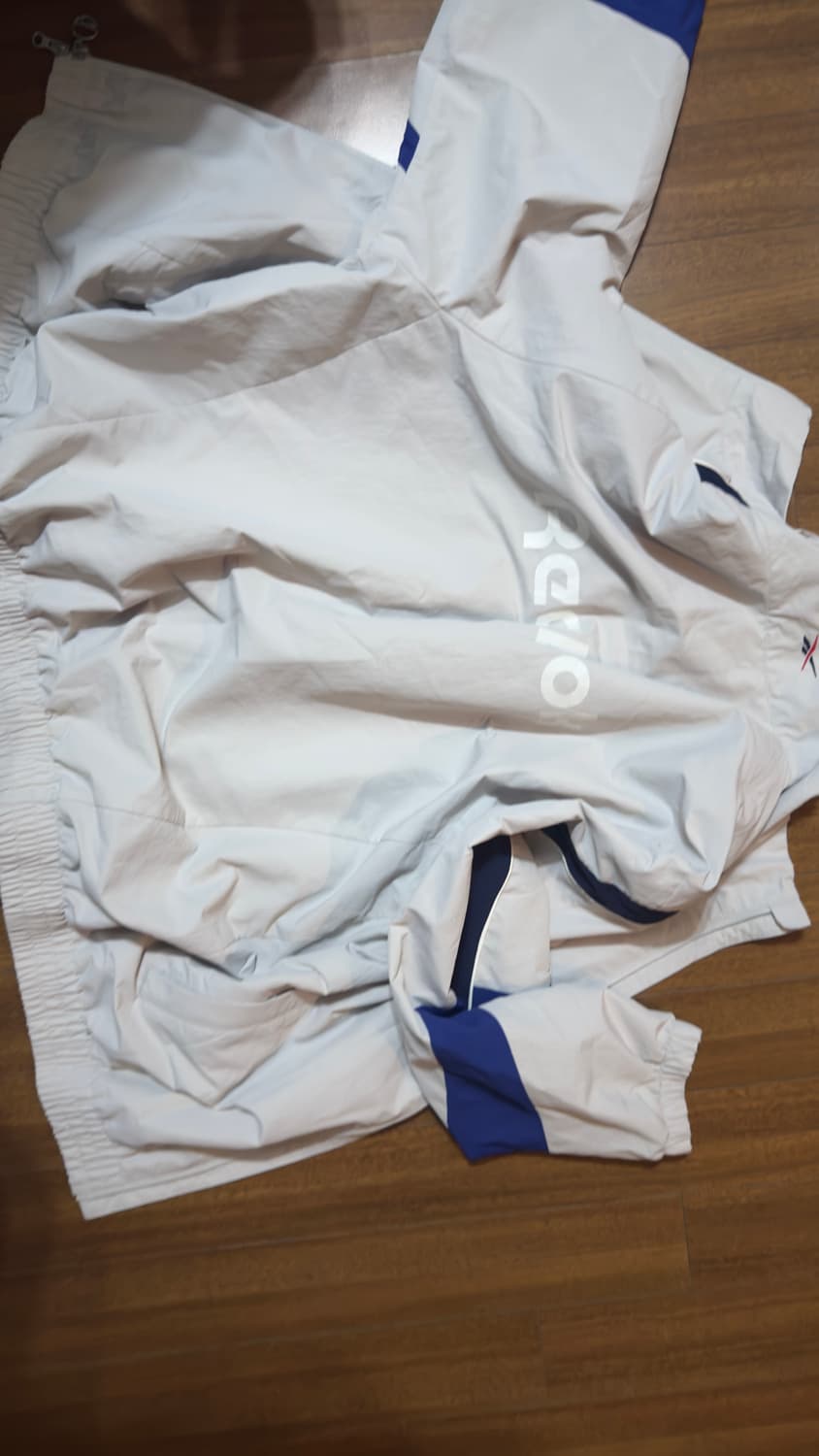 리복 레전드 웜업 윈드브레이커 XL 회색 상품이미지2