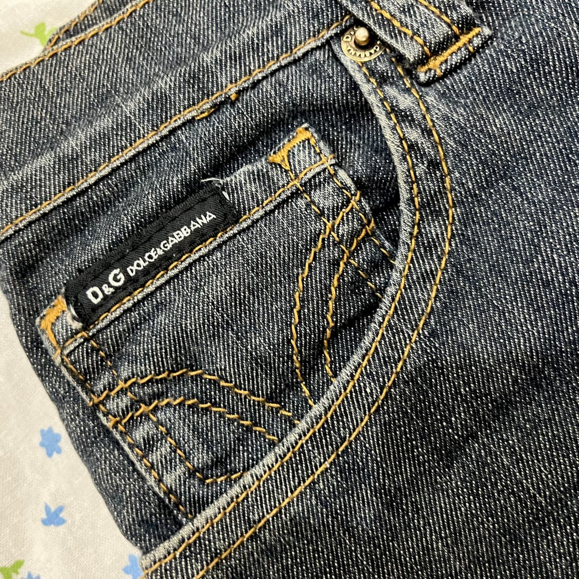 돌체앤가바나 데님 미니 스커트 오네갸루펑크Y2K파우닝shop502큐빈티지 상품이미지3