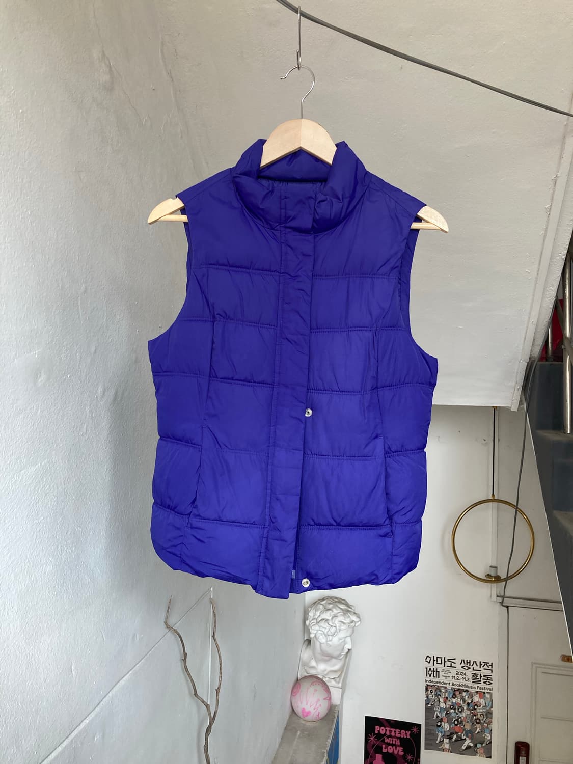 갭 GAP 오리털 코발트 조끼 패딩 상품이미지1