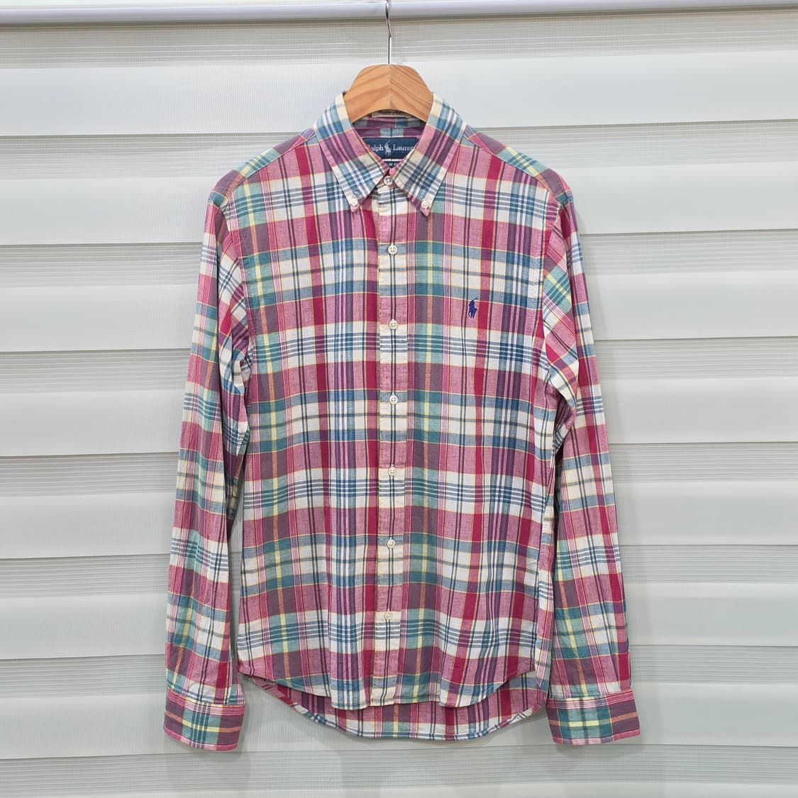 랄프로렌 마드라스 슬림핏 체크셔츠- S 상품이미지1