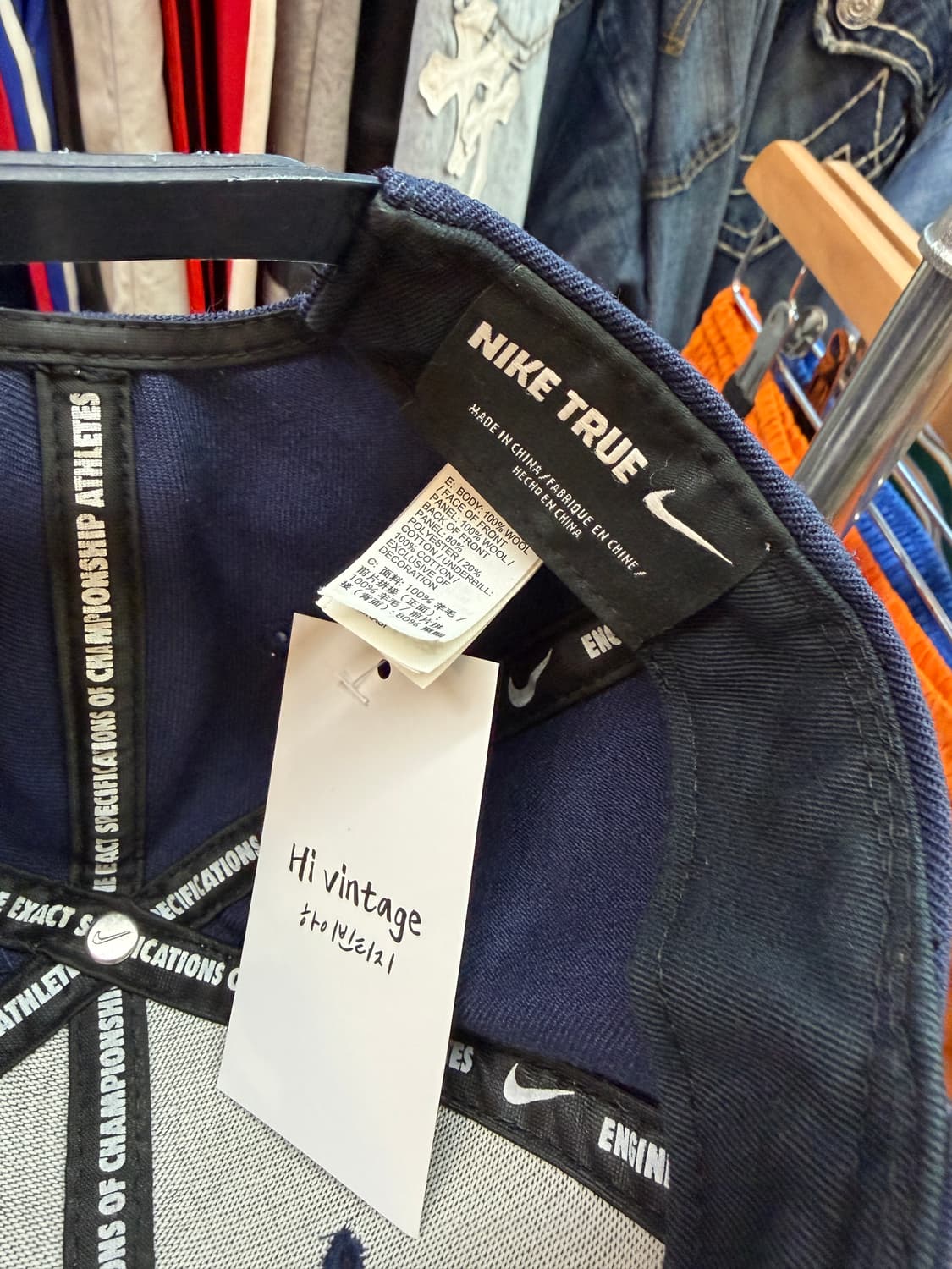 나이키 스우시 네이비 스냅백 상품이미지3