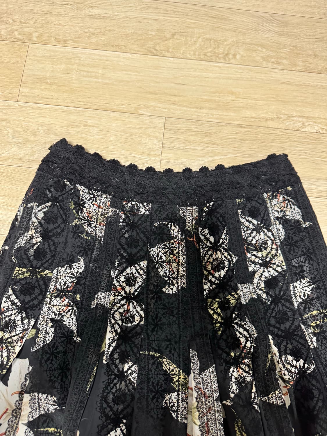Vintage floral lace skirt 상품이미지4