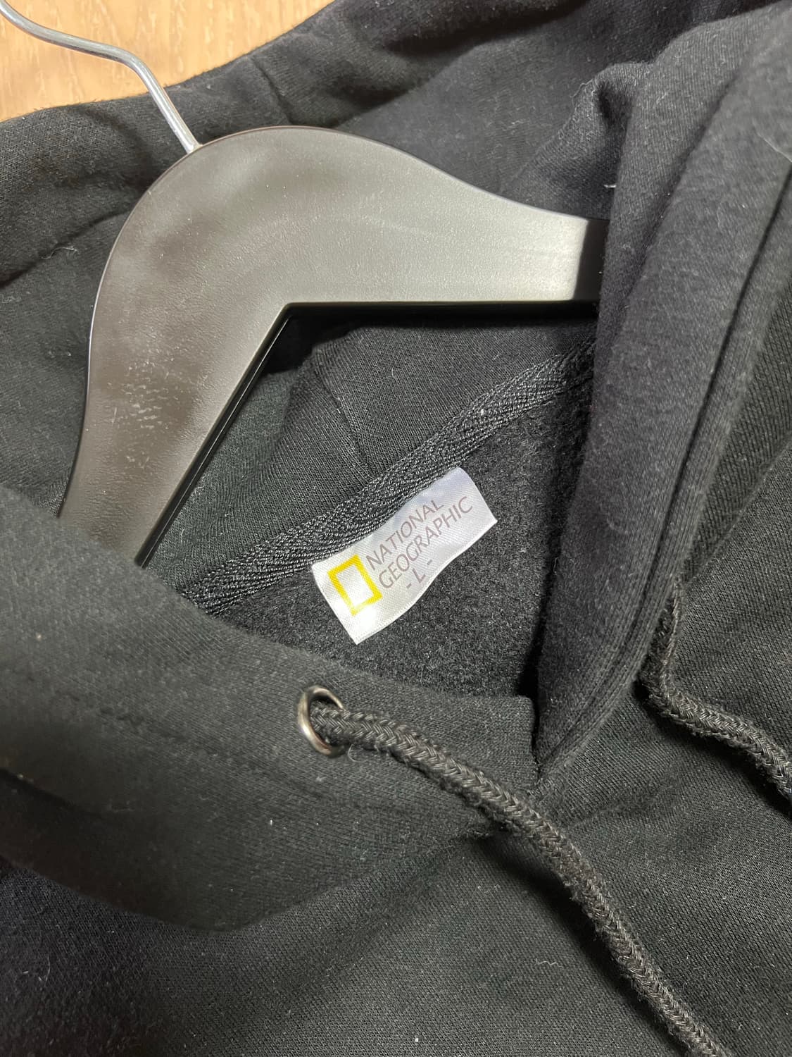 [L] 내셔널지오그래픽 후드티 블랙 상품이미지3