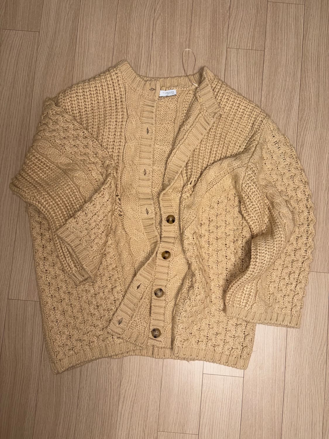 꽈배기 니트 가디건 상품이미지1