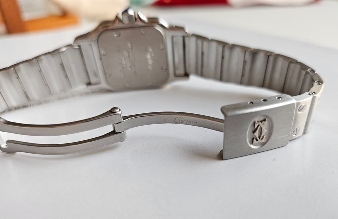 까르띠에 산토스 갈베 스틸 쿼츠 스몰 상품이미지5