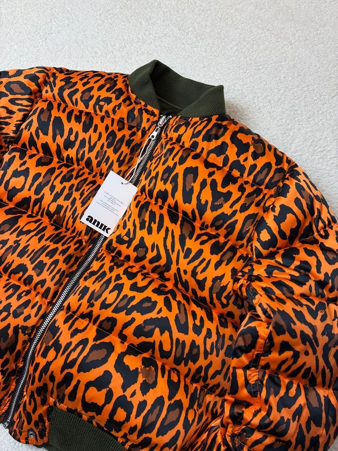 산드로 레오파드 리버시블 블루종 크롭 자켓 PN6046 상품이미지2