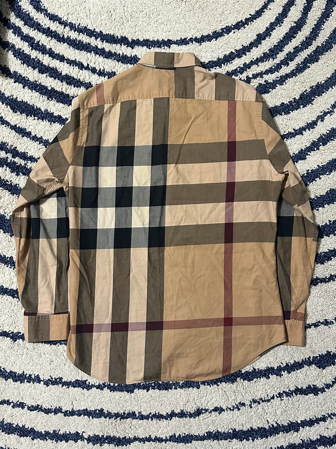 버버리 체크 셔츠 사이즈M (남성 100) 상품이미지3