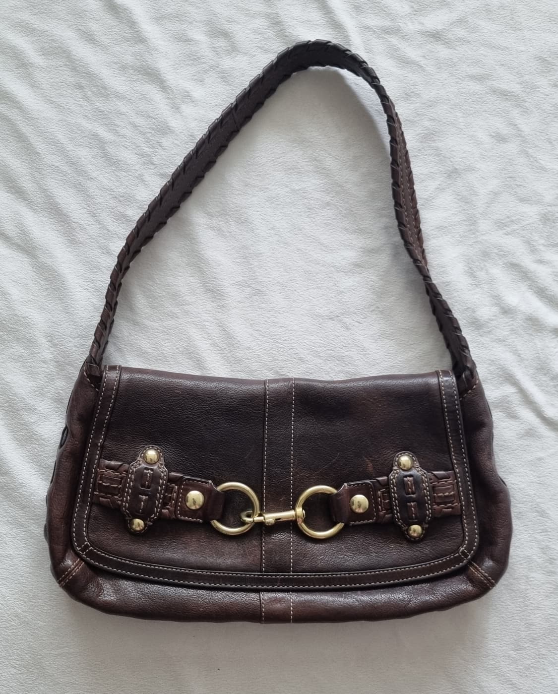 빈티지 코치 브라운 숄더백 상품이미지1