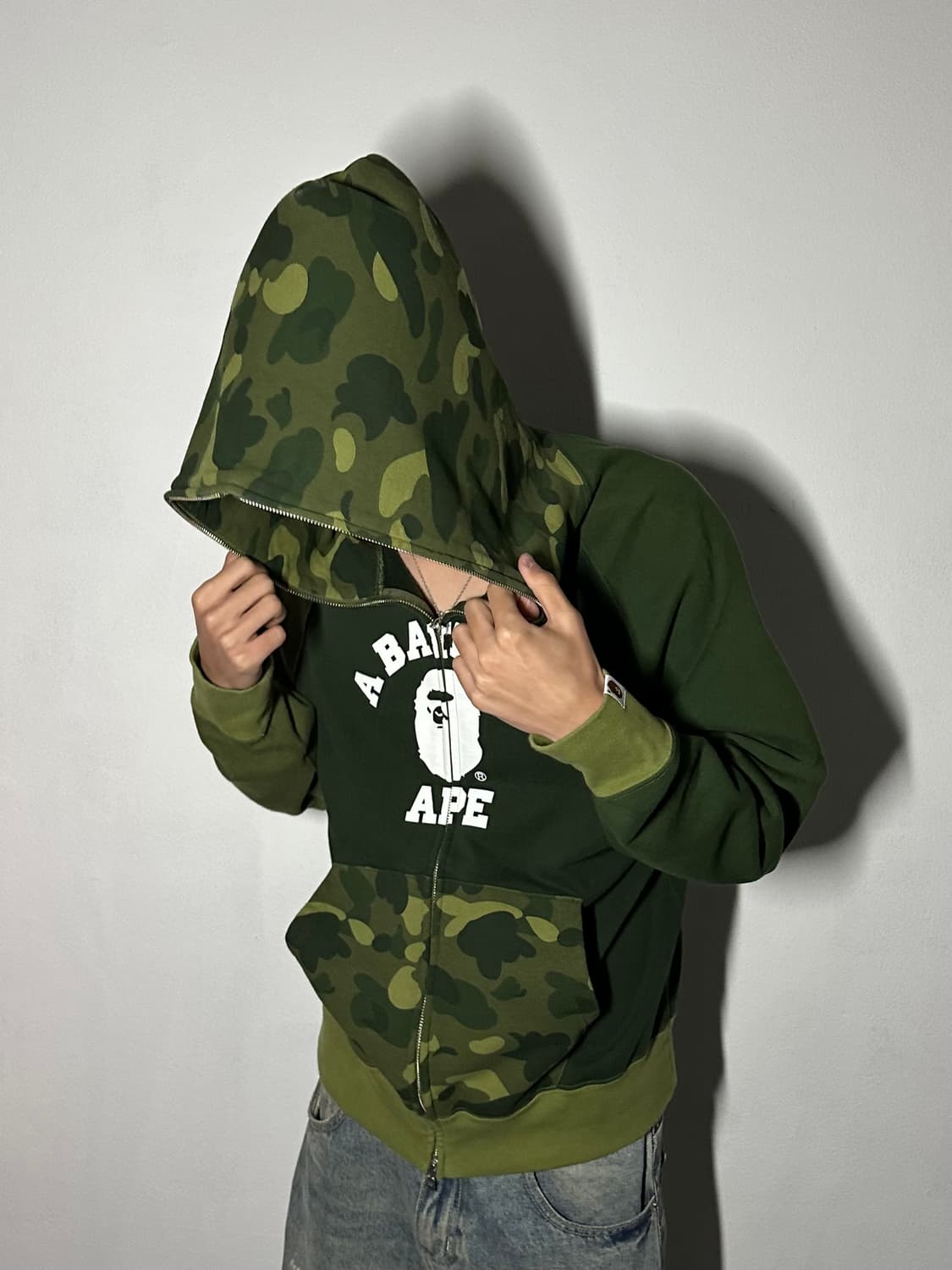 BAPE Original Camo Detail Zip Hoodie 상품이미지1