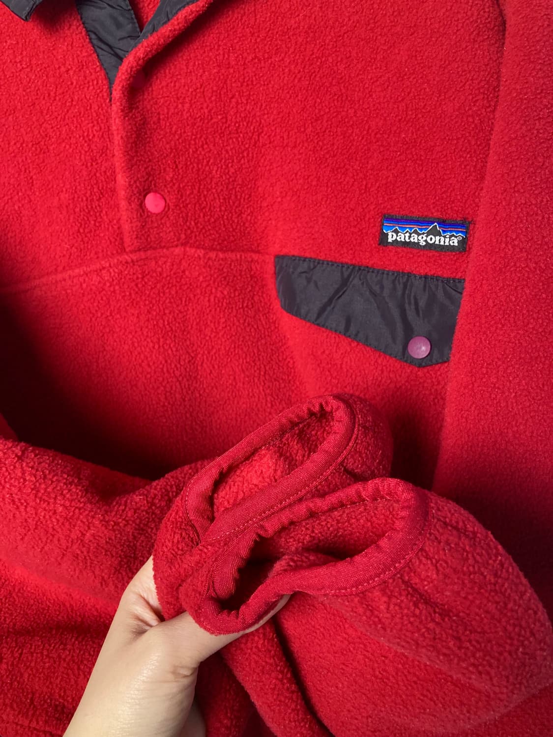 파타고니아 신칠라 00's 레드 (XL) 상품이미지5