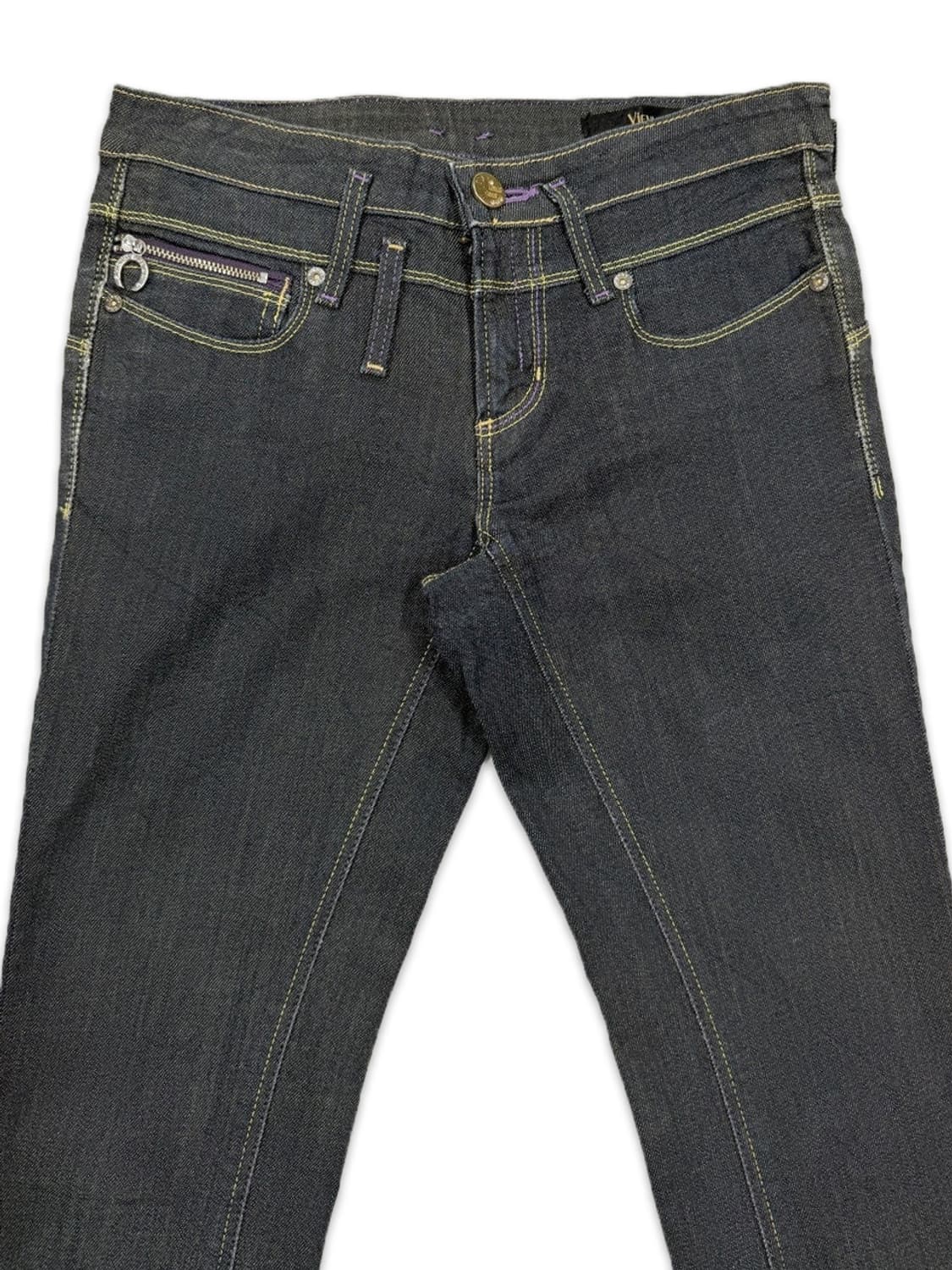 빈티지 EDWIN 그레이 로우라이즈 데님 부츠컷 팬츠 상품이미지3