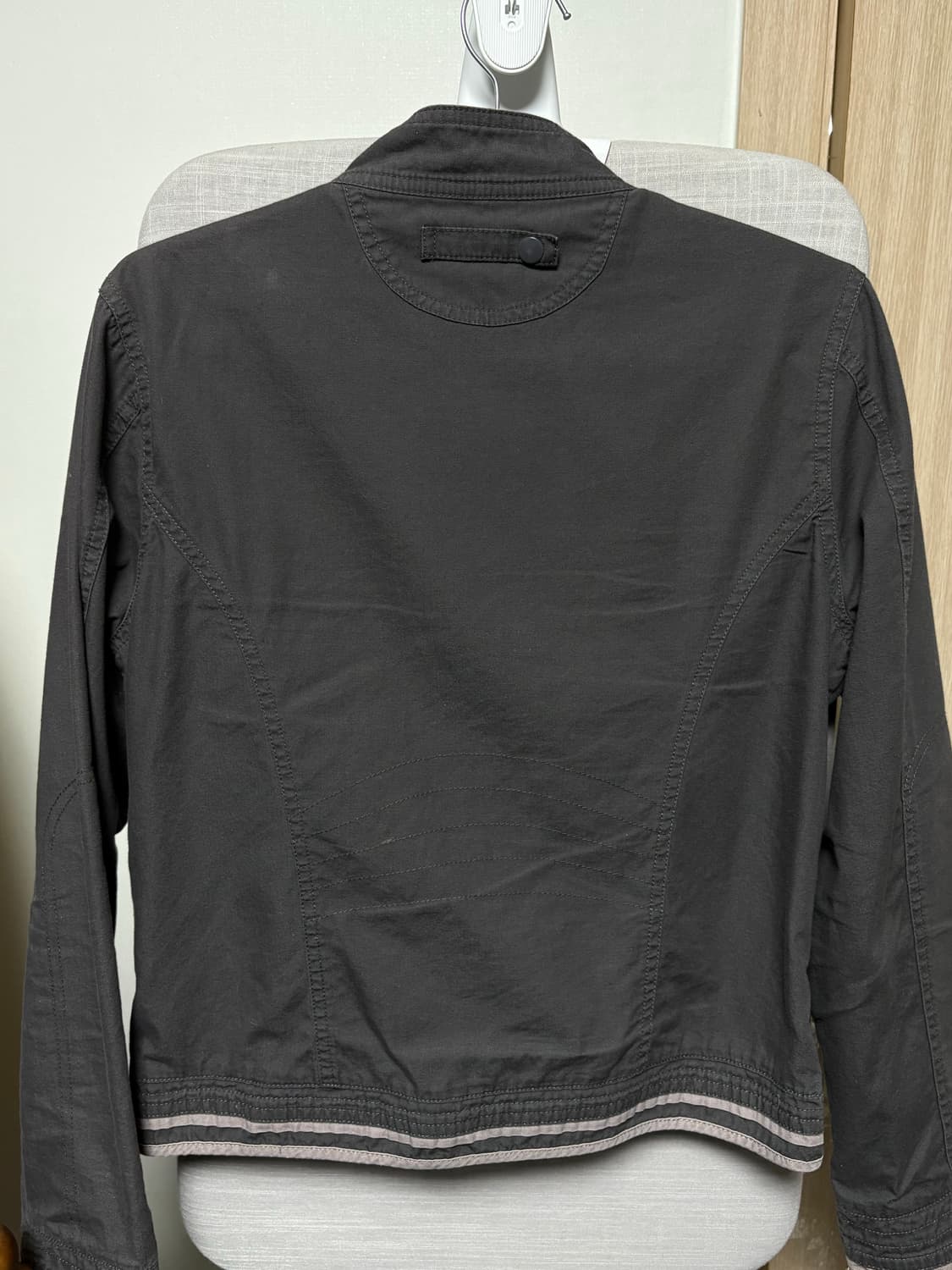 BINDING COTTON JACKET PURPLE GREY 상품이미지3