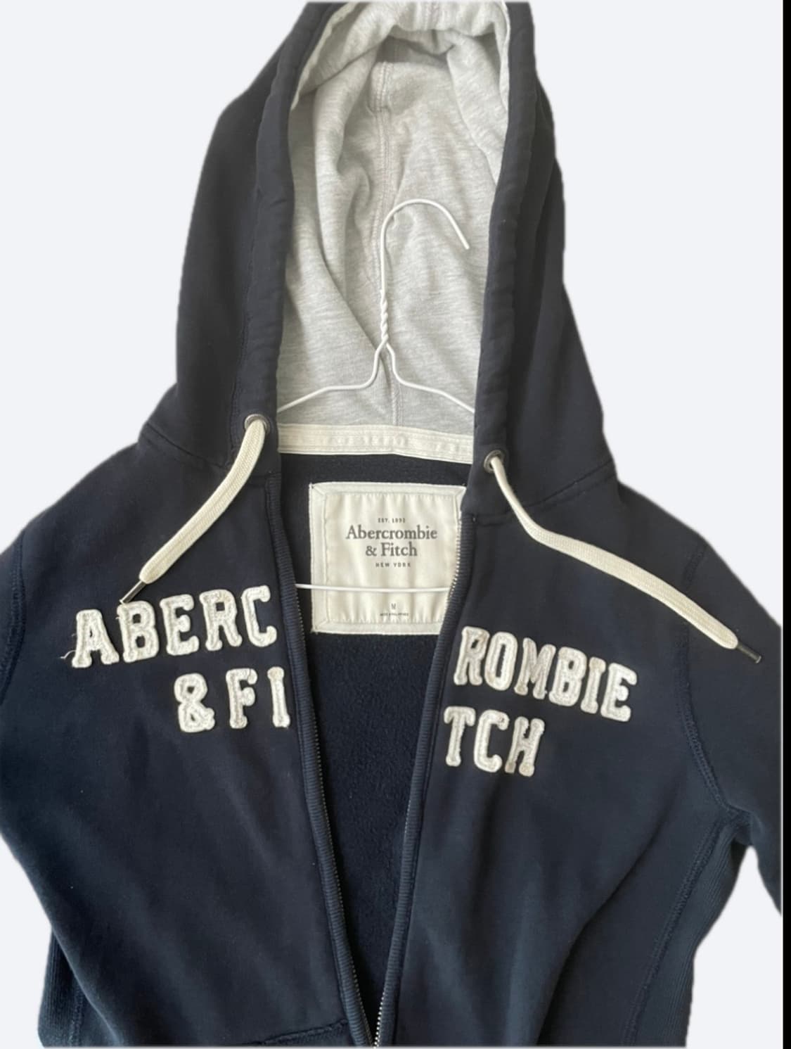 아베크롬비 슬림핏 네이비 후드집업 (woman) 상품이미지1