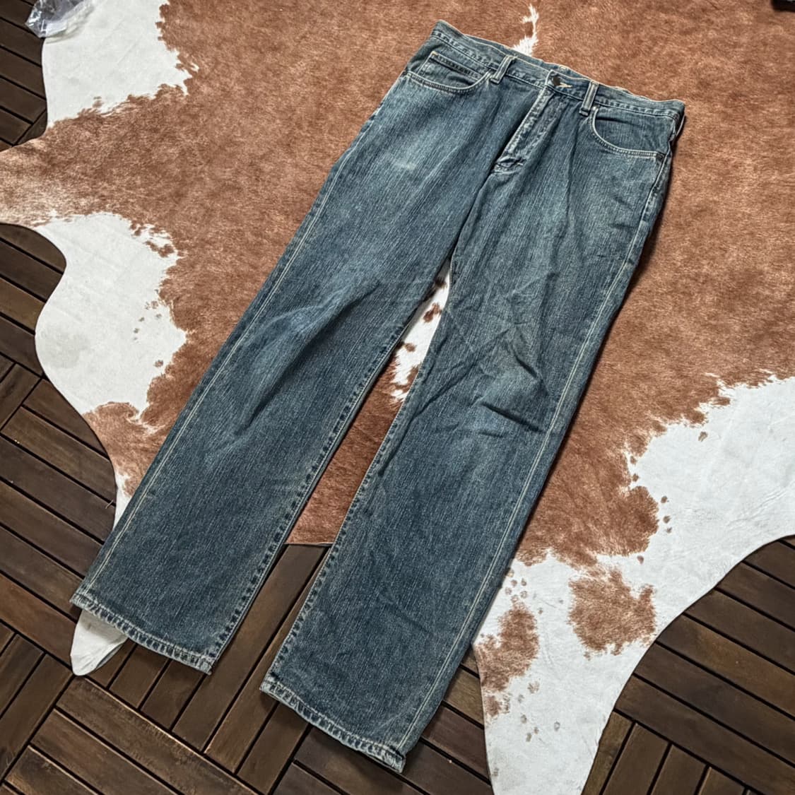 Wrangler 일본판 스트레이트 데님 팬츠 상품이미지5