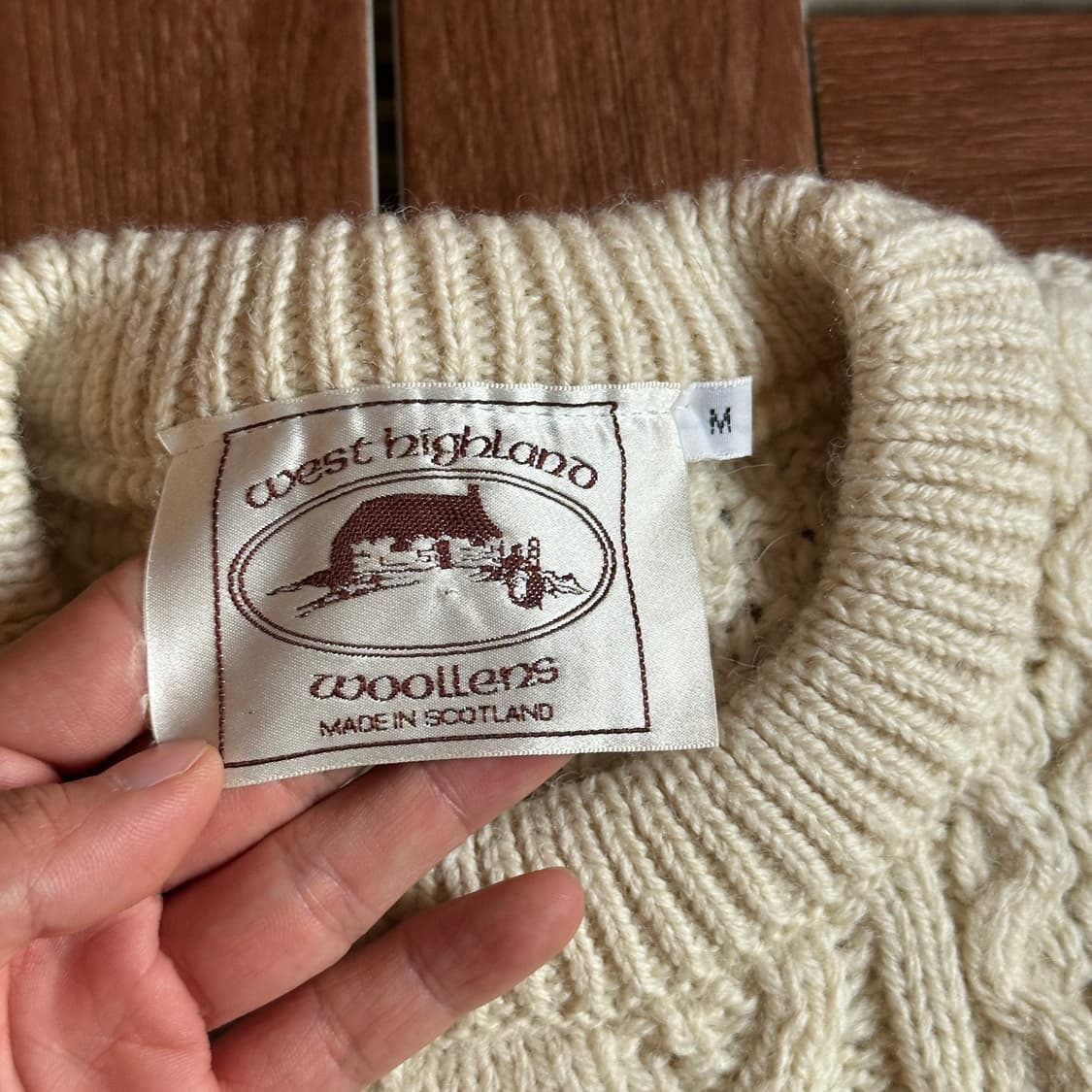 West highland woollens fisherman knit 상품이미지5