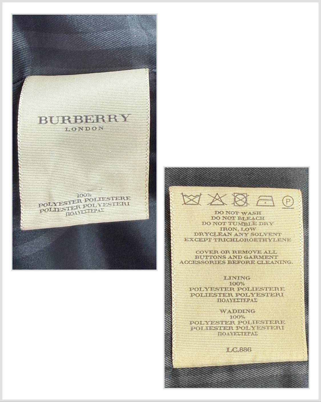 버버리 런던 섀도우 체크 와딩 코트 상품이미지10