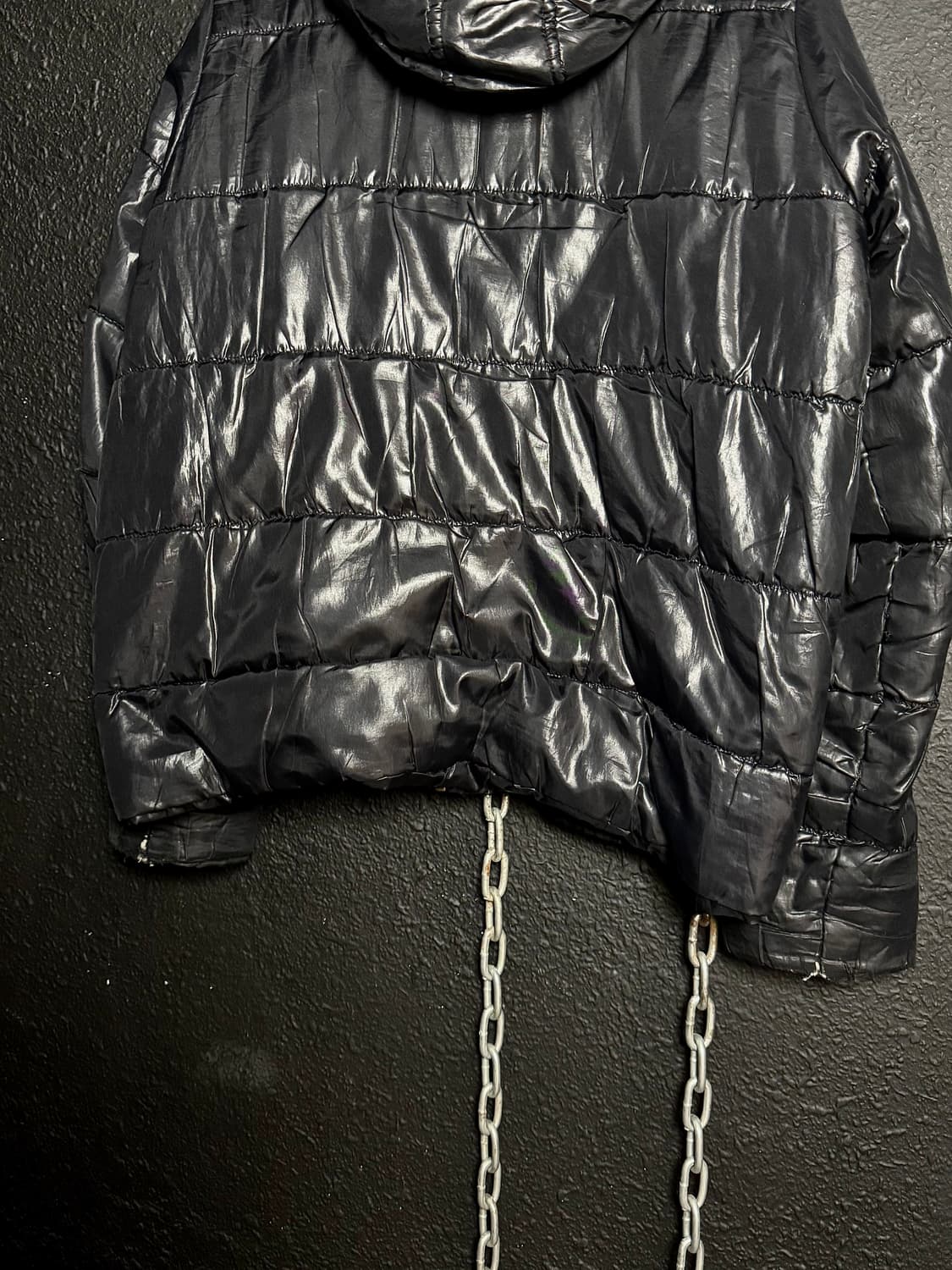 Black Quilted Hooded Jacket  상품이미지8