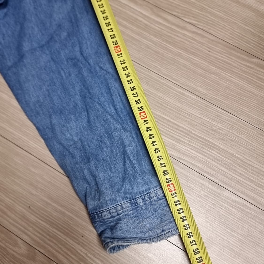 90s DFS SPORTS 데님 셔츠 남방 상품이미지7