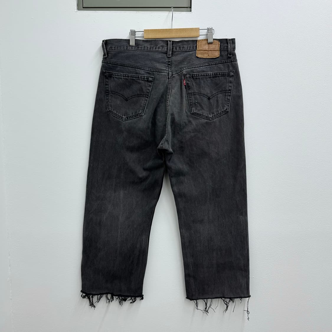 90s 리바이스 501 다크 그레이 데님 made in USA (34)  상품이미지4